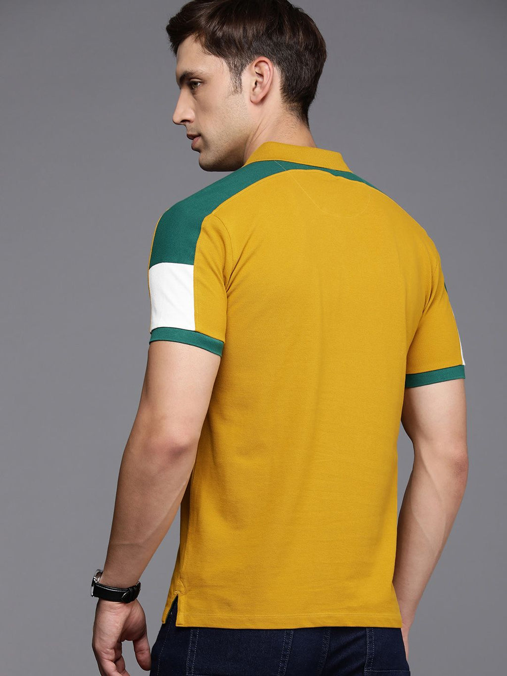  Louis Philippe Jeans Pure Cotton Slim Fit T-shirt
