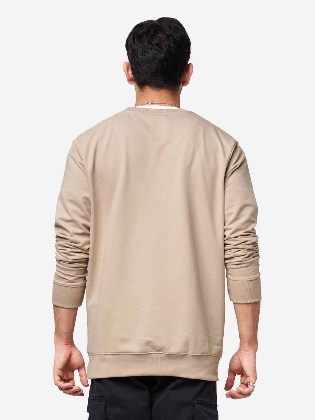 The Souled Store Men Rose Solid Cotton Pullover Sweatshirt