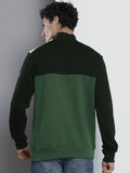  Nautica Men Colourblocked Mock Neck Pullover Sweatshirt