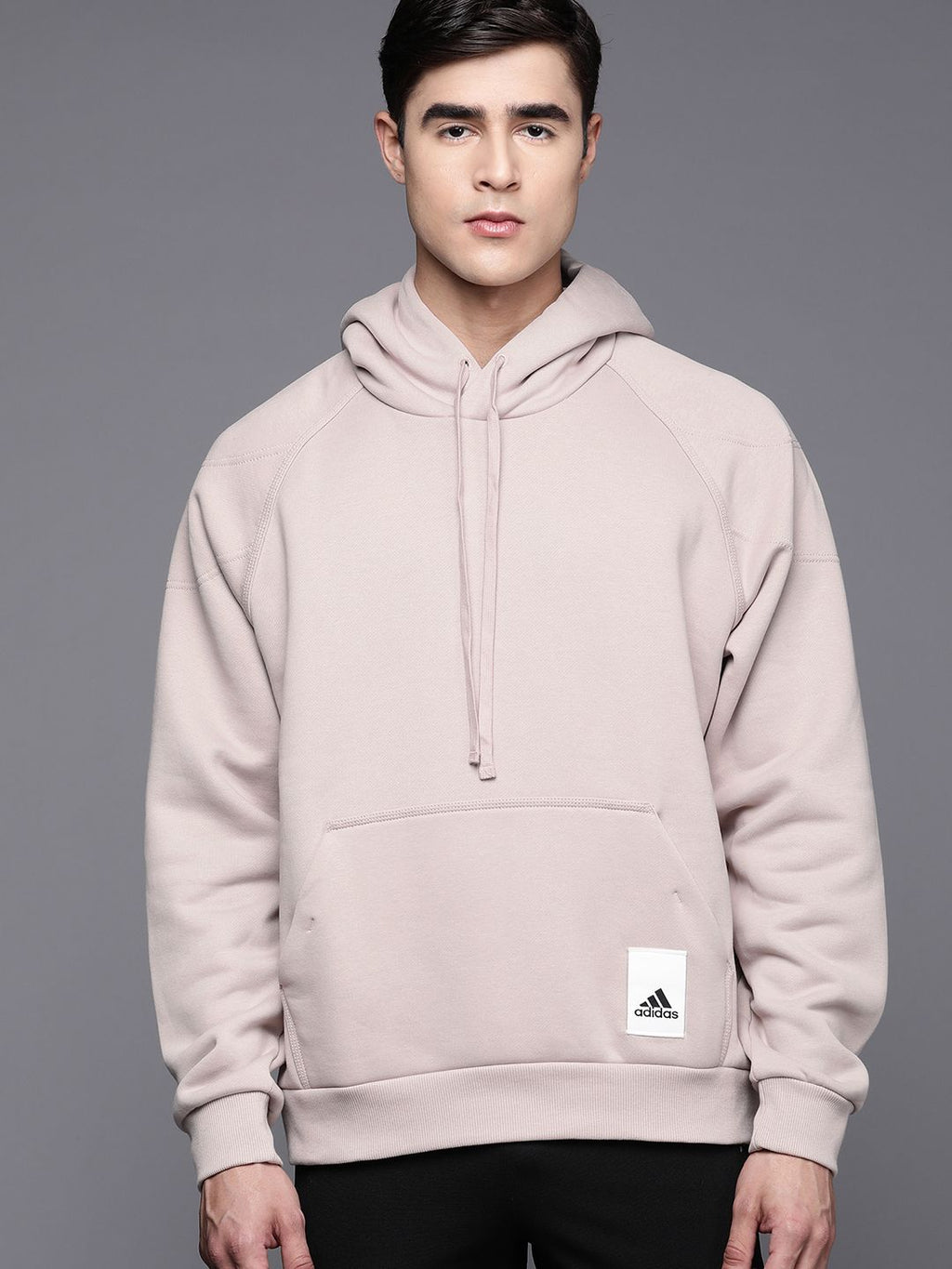  ADIDAS Men Fleece Hooded Sweatshirt