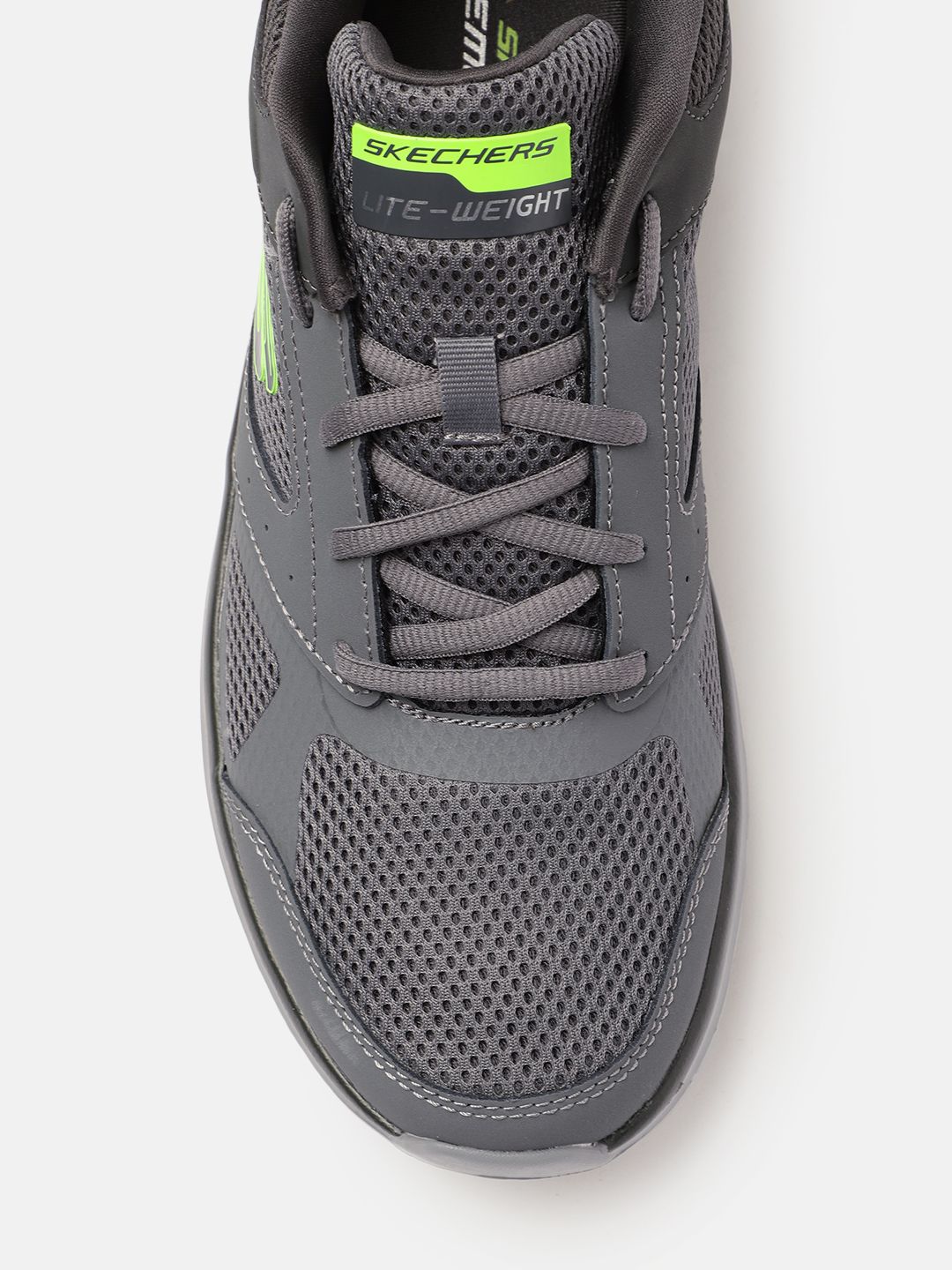  Skechers Men Grey Solid Track-Syntac Training Shoes