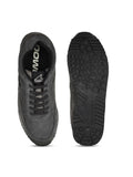  Power Men Grey Leather Road Running Non-Marking Shoes