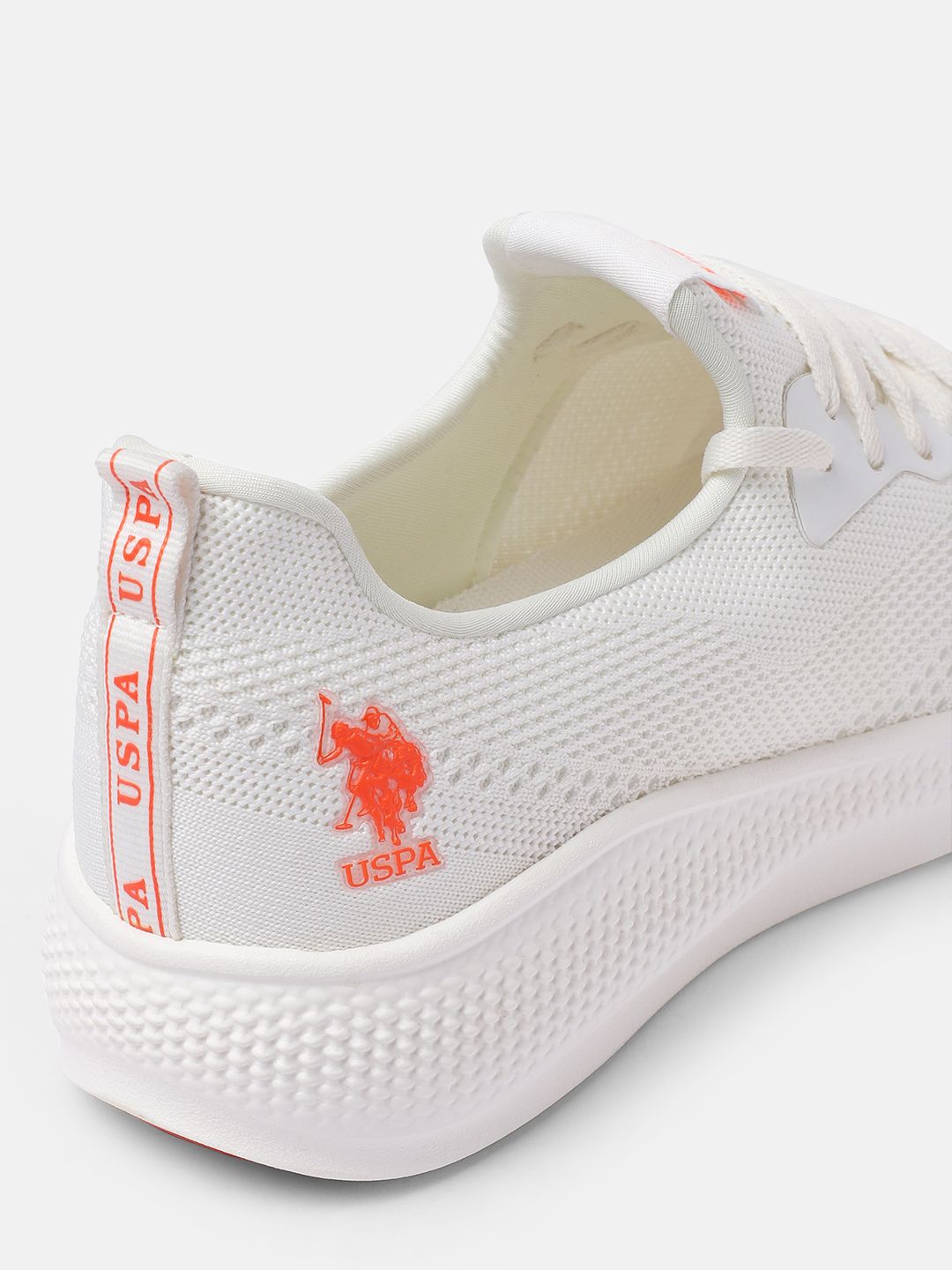  U.S. Polo Assn. Men Off White Textile LEBRON 3.0 Walking Shoes