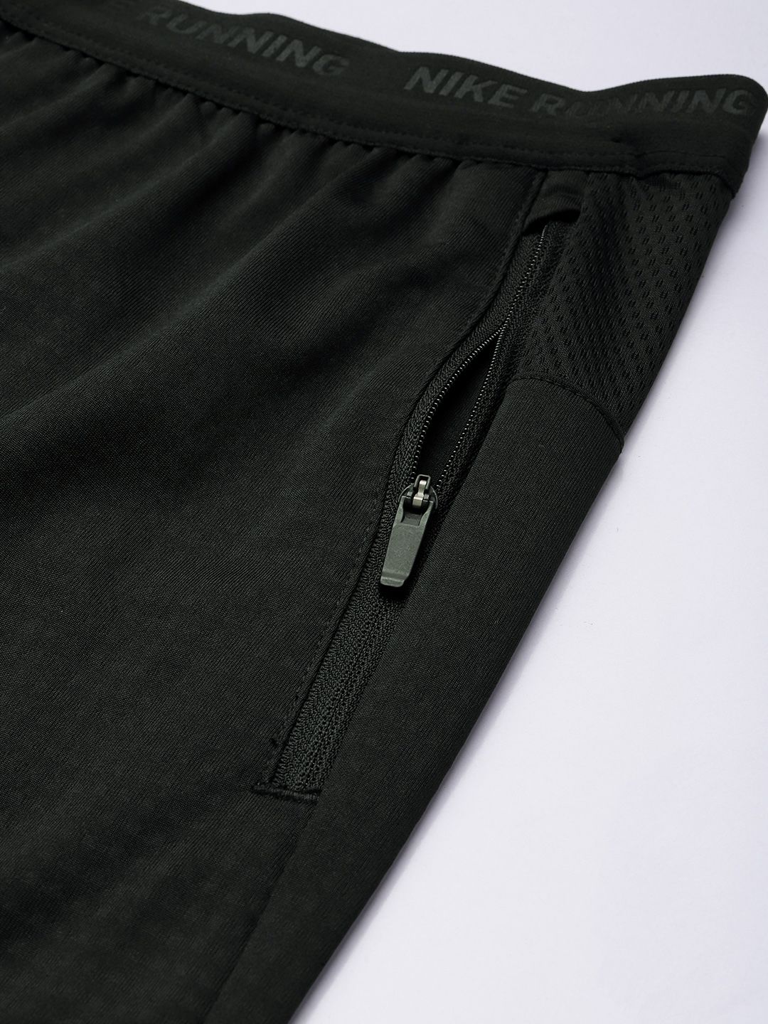  Nike Men Black Solid Dri-FIT Phenom Elite Knit Running Track Pants
