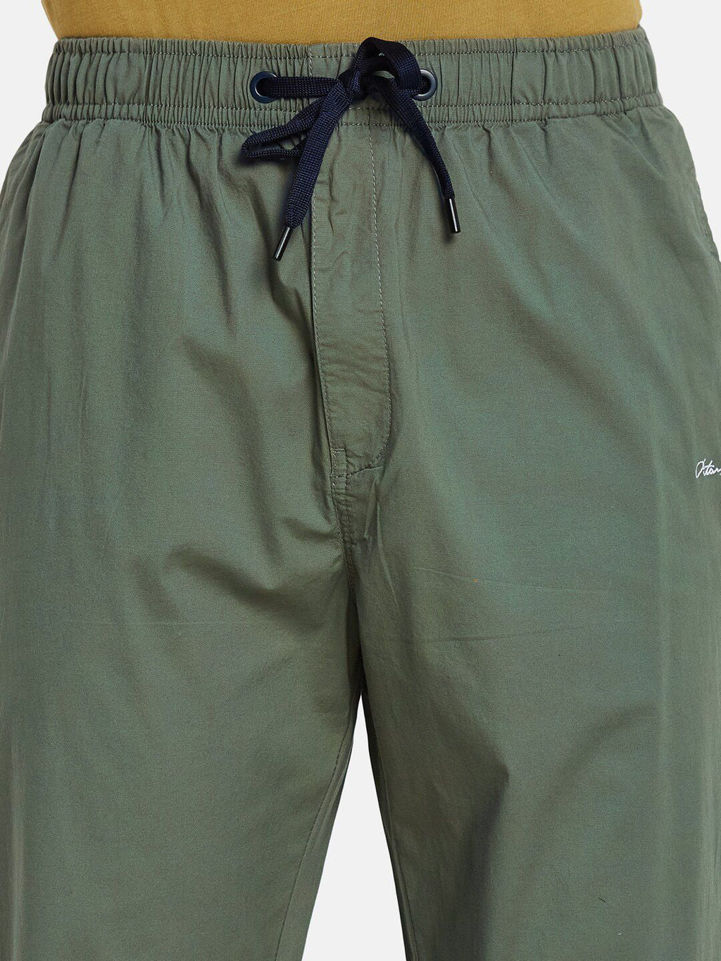 Octave Men Pure Cotton Mid-Rise Sports Track Pants