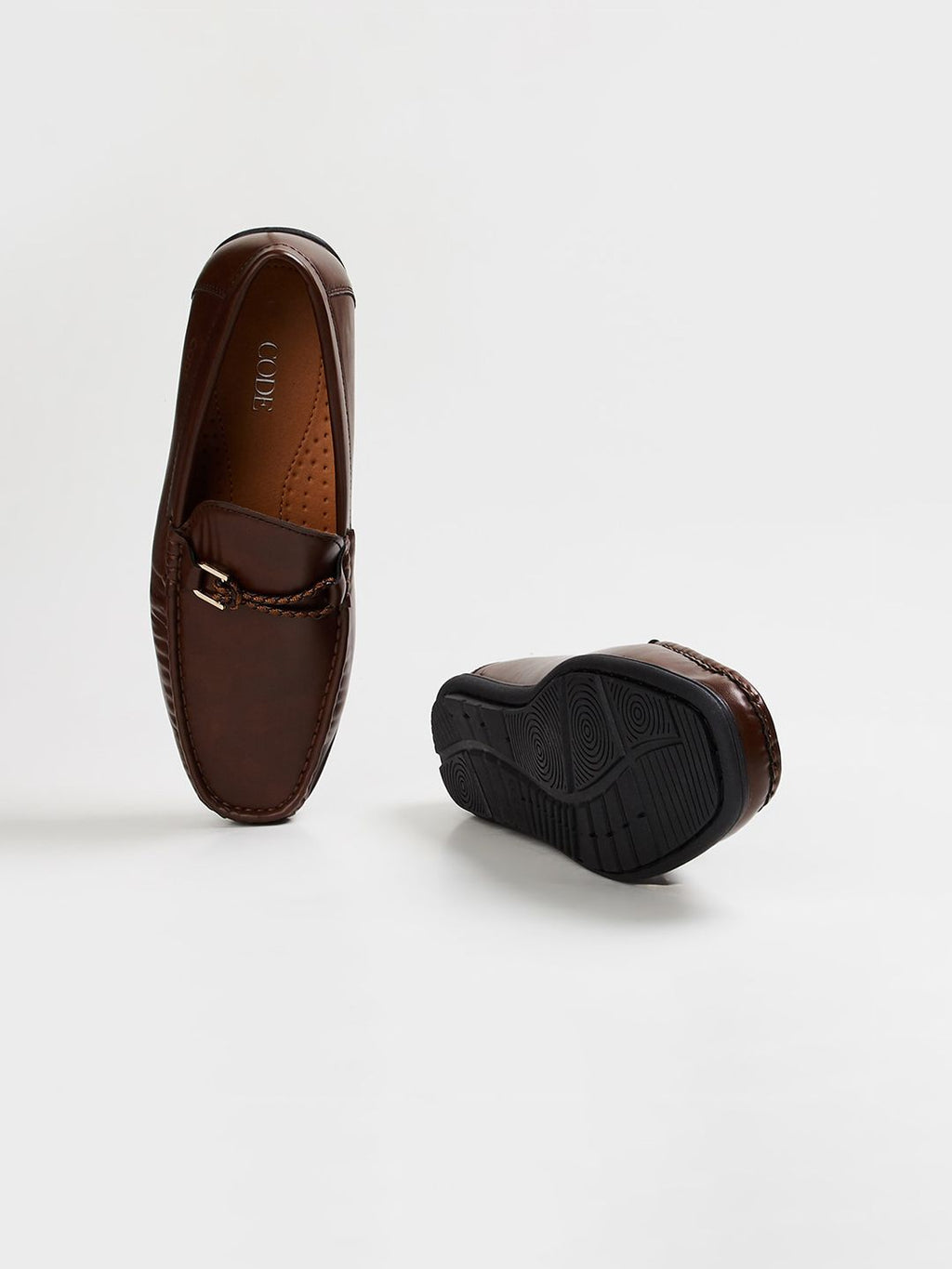  CODE By Lifestyle Men Buckled Formal Loafers