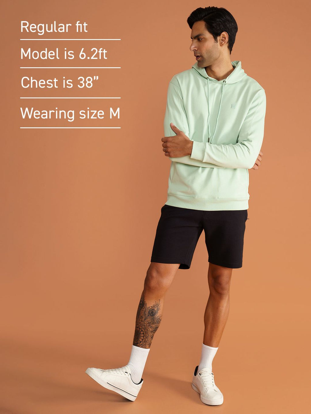  DAMENSCH Cotton Regular Fit Hooded Sweatshirt