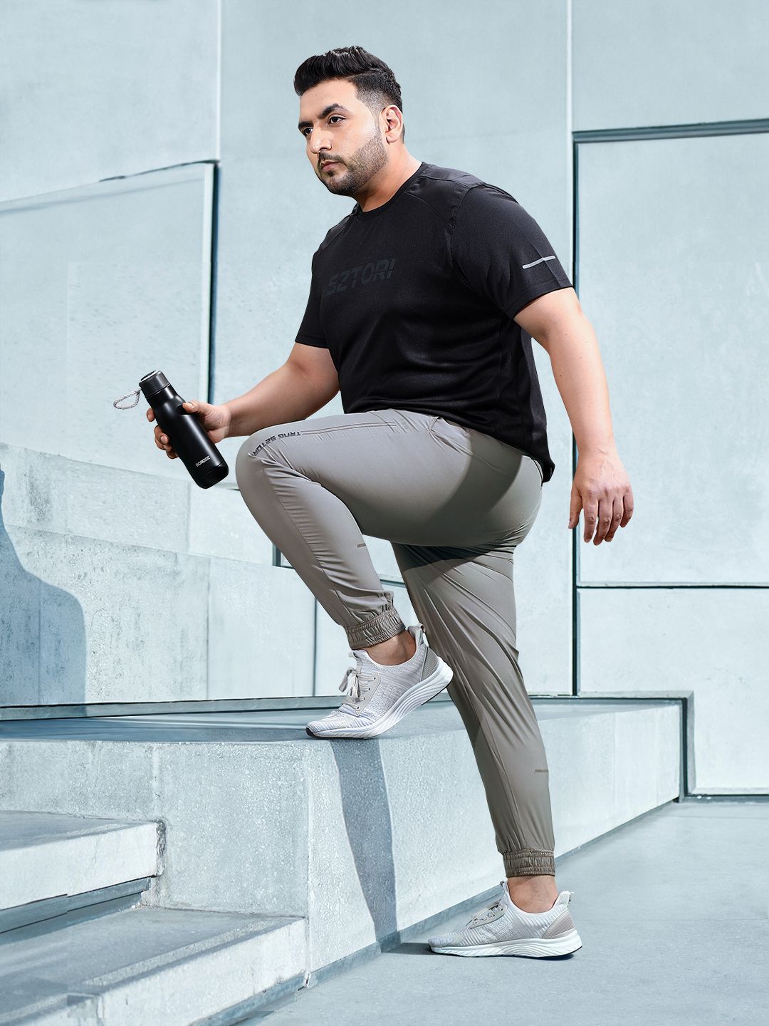  Sztori Men Plus Size Quick Dry Regular Fit Joggers