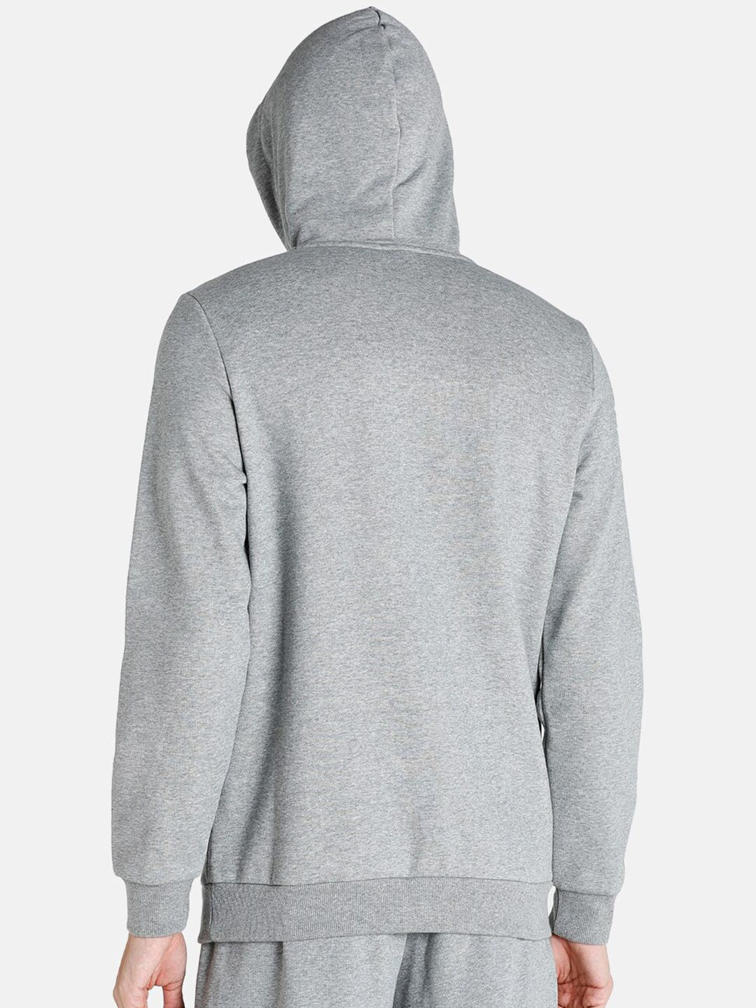  Puma Men Grey Printed Hooded Regular Fit Sweatshirt