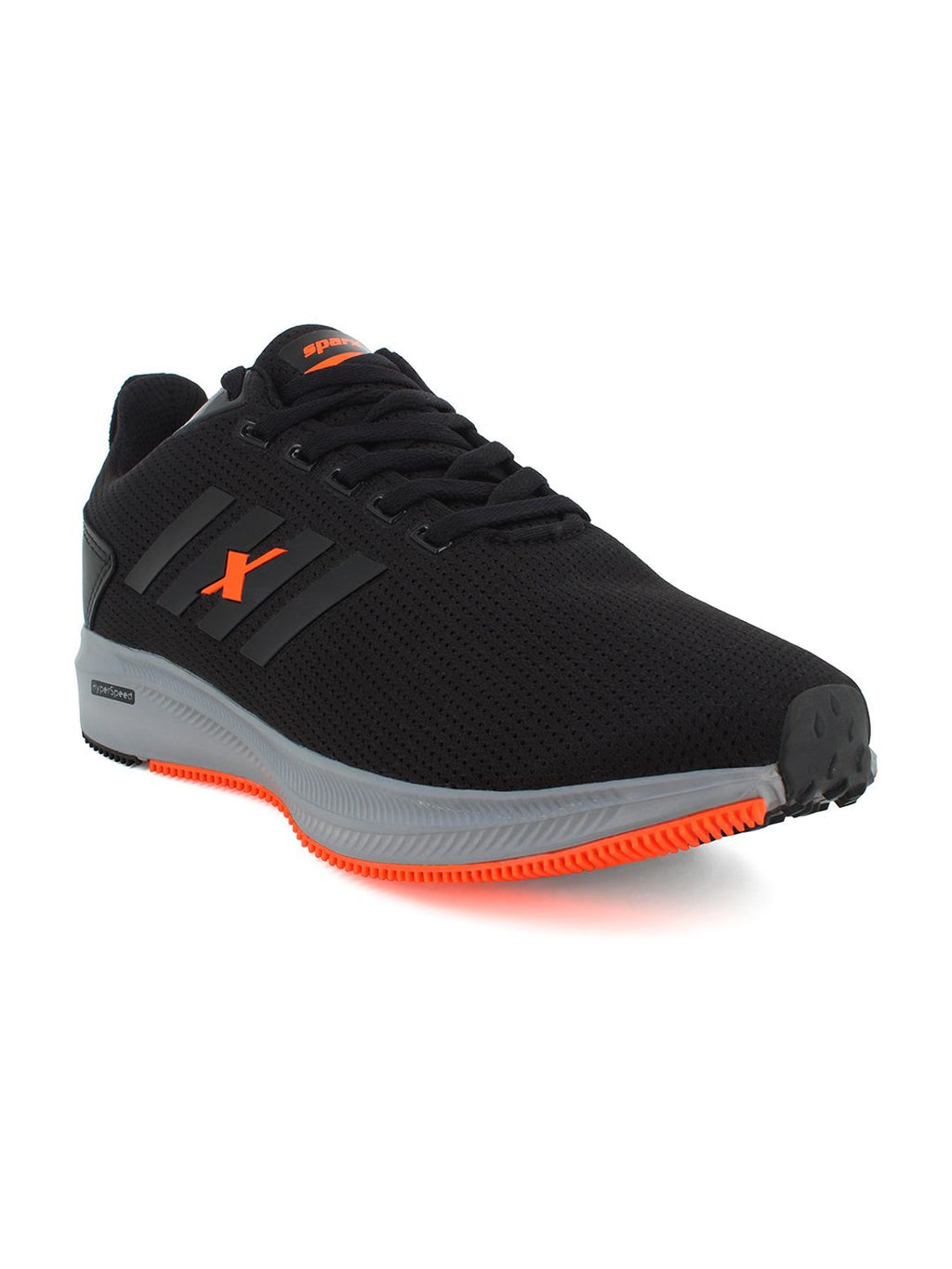  Sparx Men Black Mesh Long Distance Running Shoes