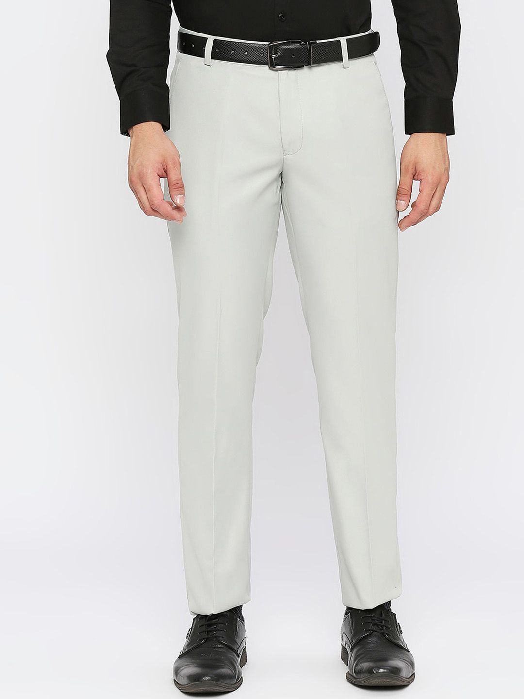  Solemio Men Mid Rise Formal Trousers