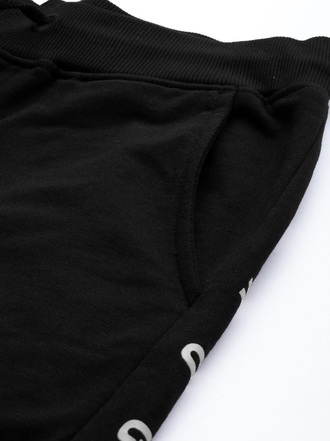  WROGN Men Black Solid Slim Fit Joggers