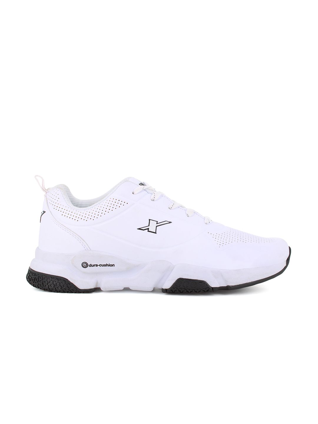  Sparx Men White Solid Round Toe Running Shoes