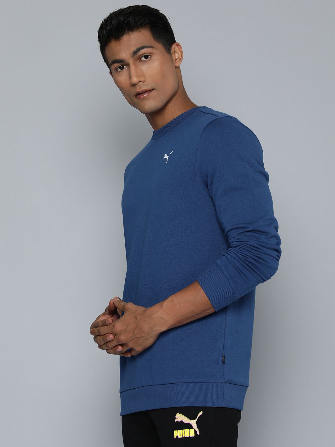  Puma Men Crew Regular Fit Sweatshirt With Printed Detail