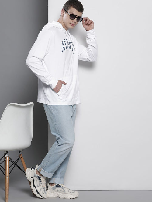  AMERICAN EAGLE OUTFITTERS Printed Pure Cotton Hooded Sweatshirt