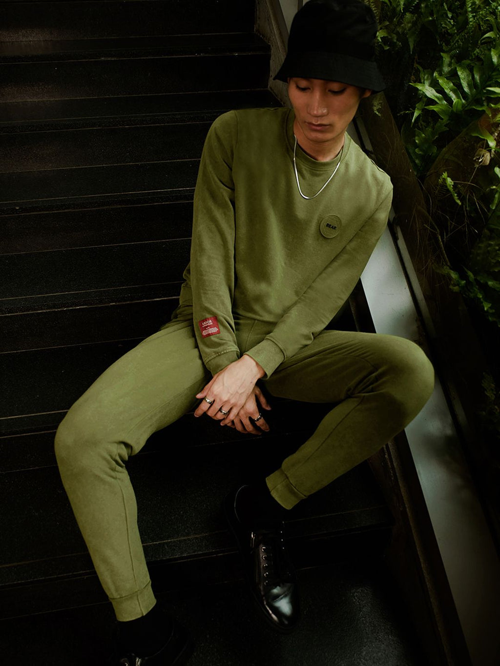  THE BEAR HOUSE Ardor Edition Men Washed Pure Cotton Tracksuit