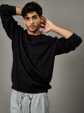  Bonkers Corner Black Round Neck Cotton Sweatshirt