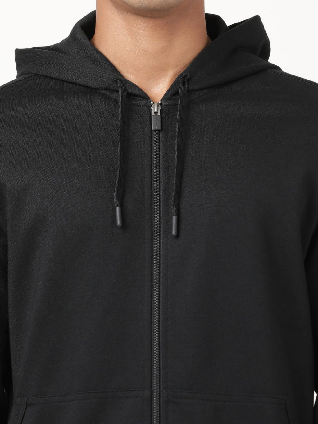  Jockey Men Black Hooded Sweatshirt