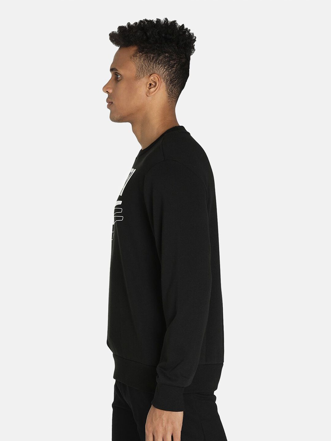  Puma Men Black Printed Cotton Sweatshirt