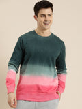  HERE&NOW Colourblocked Pure Cotton Pullover Sweatshirt