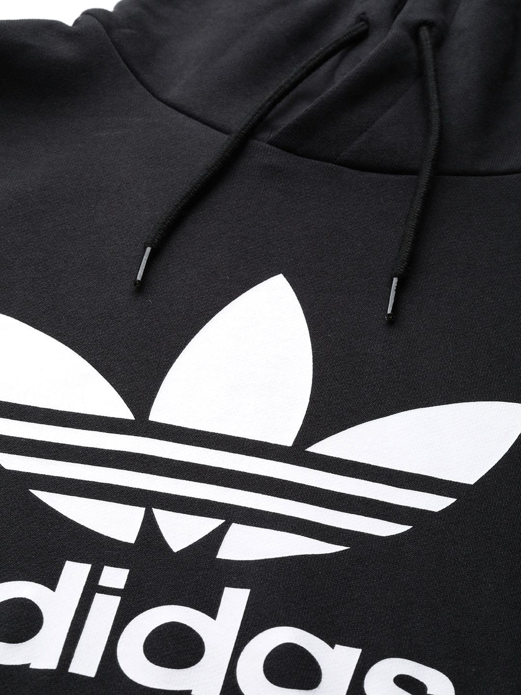  ADIDAS Originals Brand Logo Printed TREFOIL Hooded Pure Cotton Sweatshirt