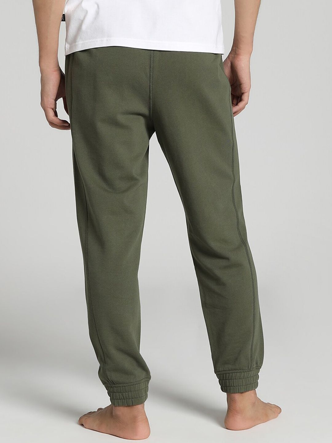  Puma Men Studio Plastic Free Logo-Printed Cotton Regular Fit Joggers