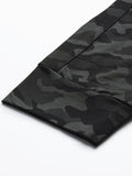  Fuaark Men Black & Charcoal Grey Slim Fit Camouflage Printed Training Joggers