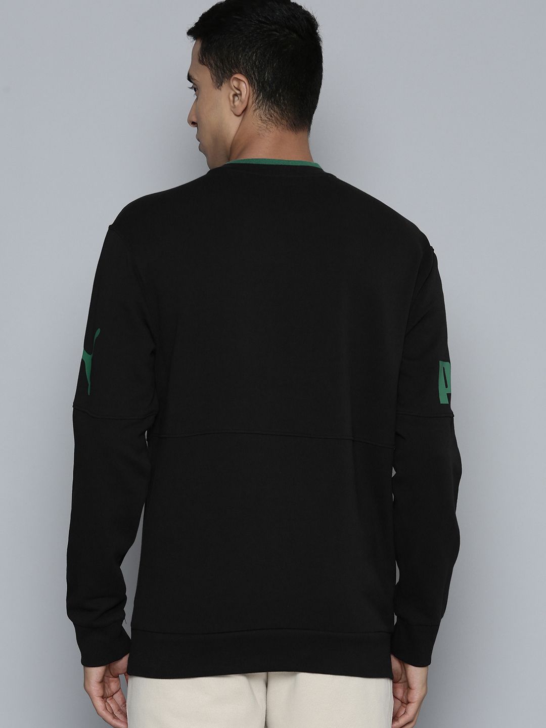  Puma POWER Colorblock Brand Logo Printed Sweatshirt