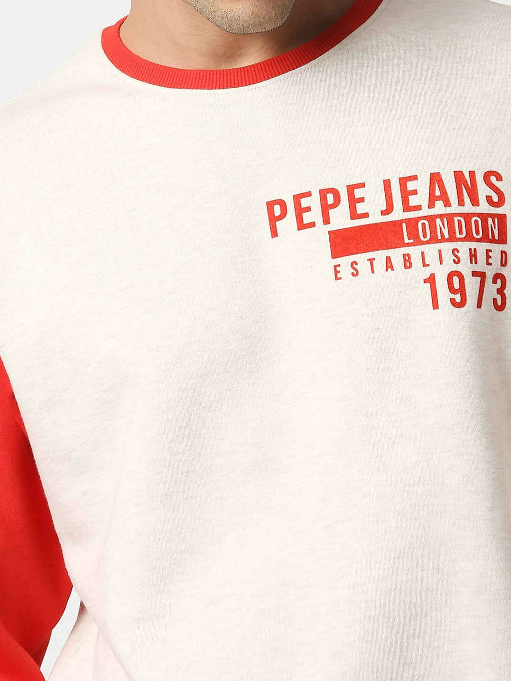  Pepe Jeans Men White Printed Sweatshirt