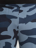  PlusS Men Plus Size Camouflage Printed Straight Cotton Track Pants