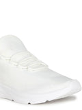  Flying Machine Men White Textile Walking Shoes