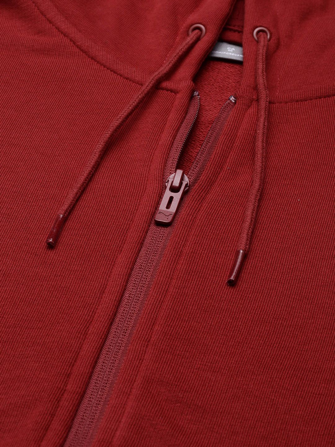  Puma Men Red Hooded Slim Fit Sweatshirt