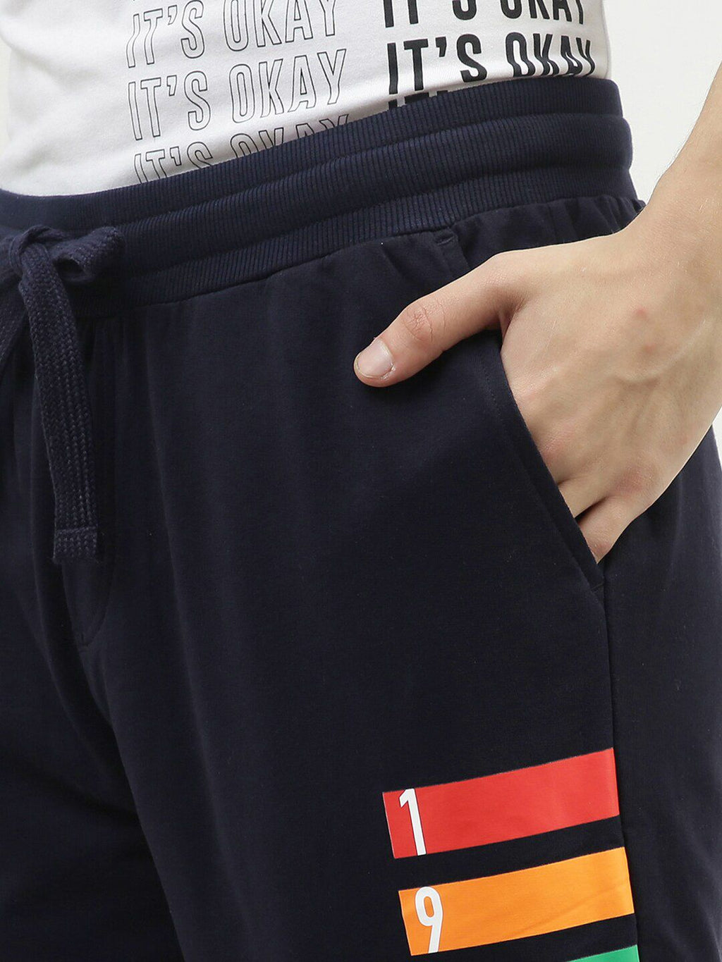  United Colors Of Benetton Men Printed Cotton Joggers