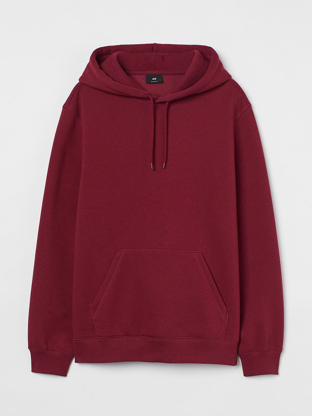  H&M Men Red Relaxed Fit Hoodie