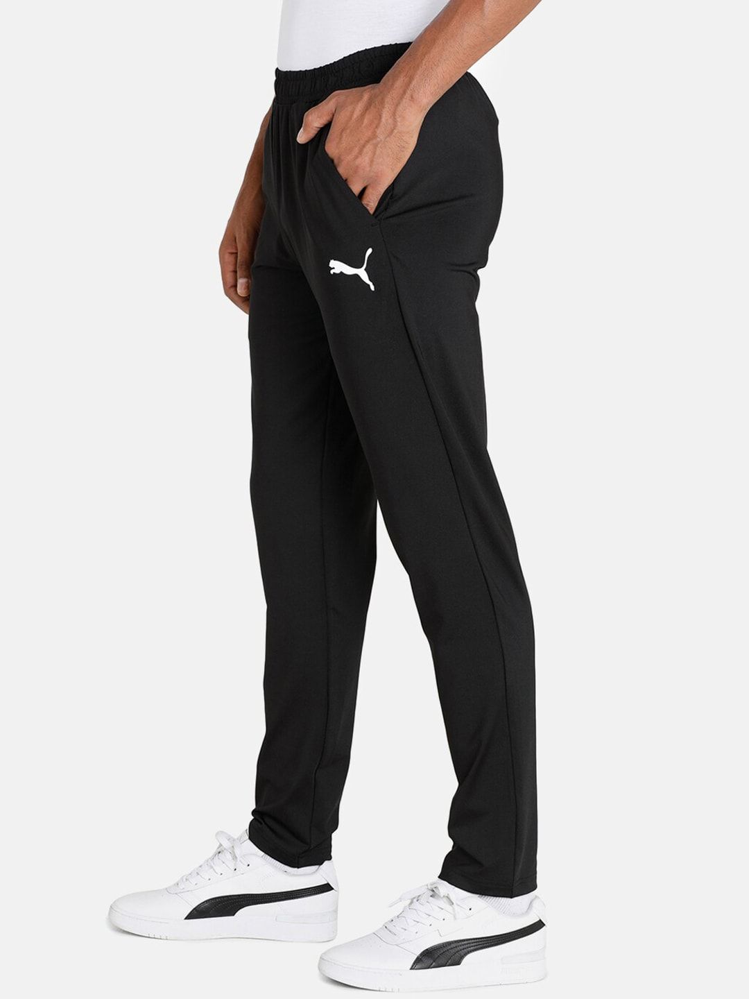 Puma Men Black Solid Teams CR Training Pants