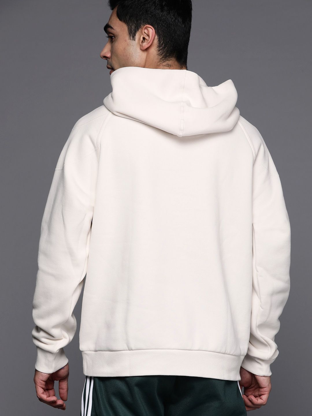  ADIDAS Men Solid Caps Hooded Sweatshirt