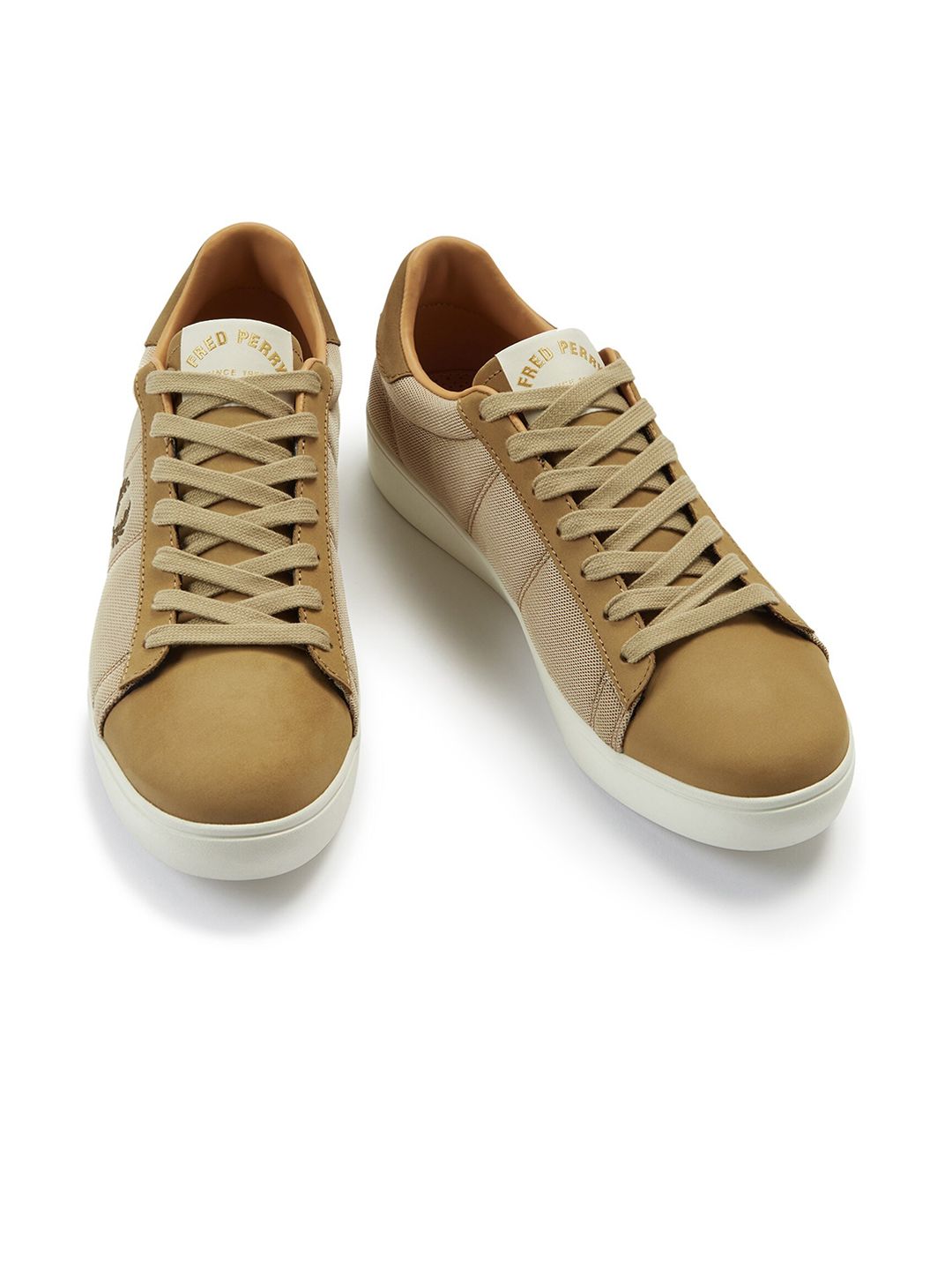  Fred Perry Men Super Stone Side Logo Tennis Shoes