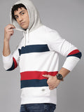  Roadster Men Colourblocked Hooded Sweatshirt