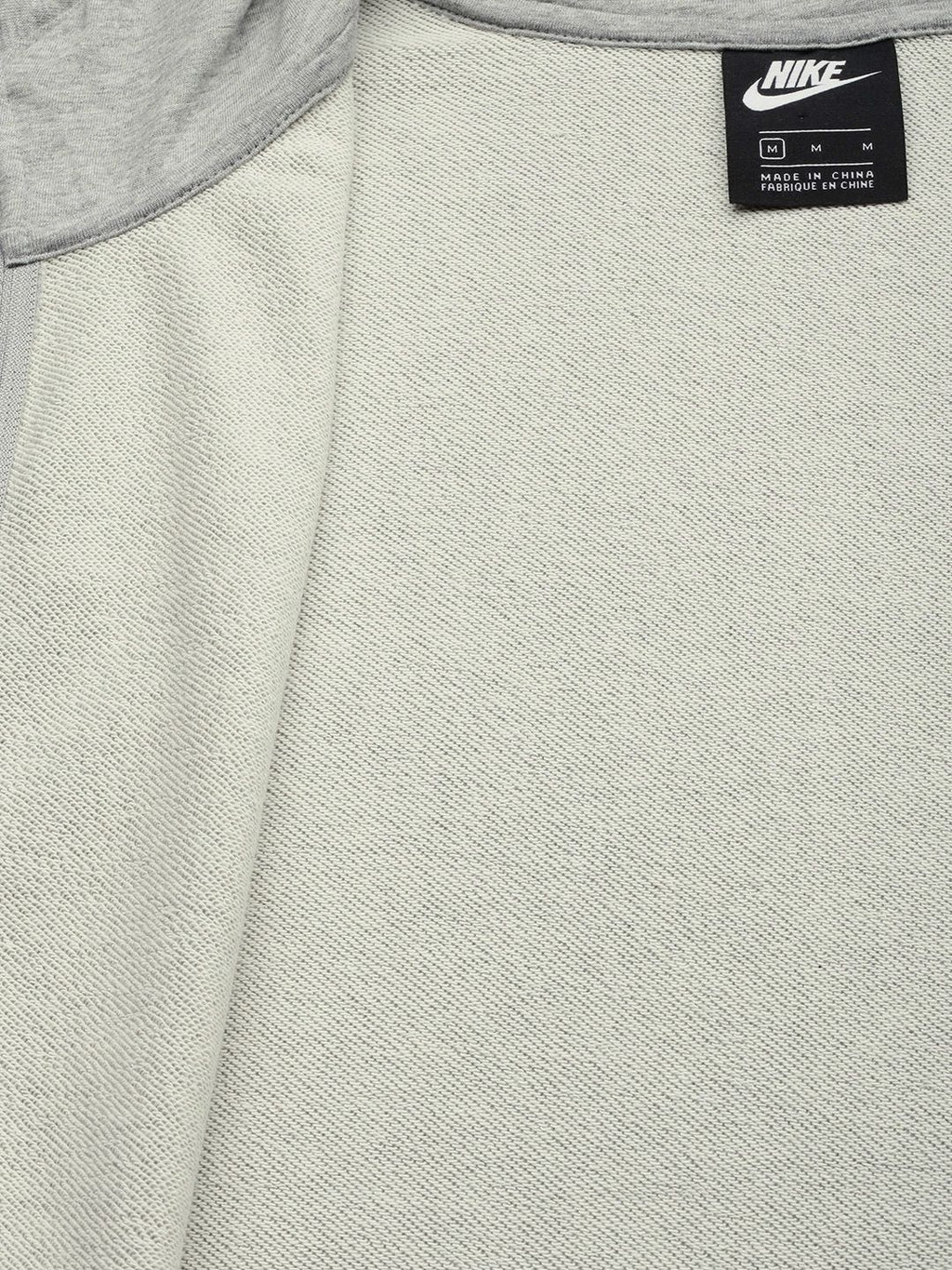  Nike Men Grey Melange Solid CLUB Hooded Sweatshirt