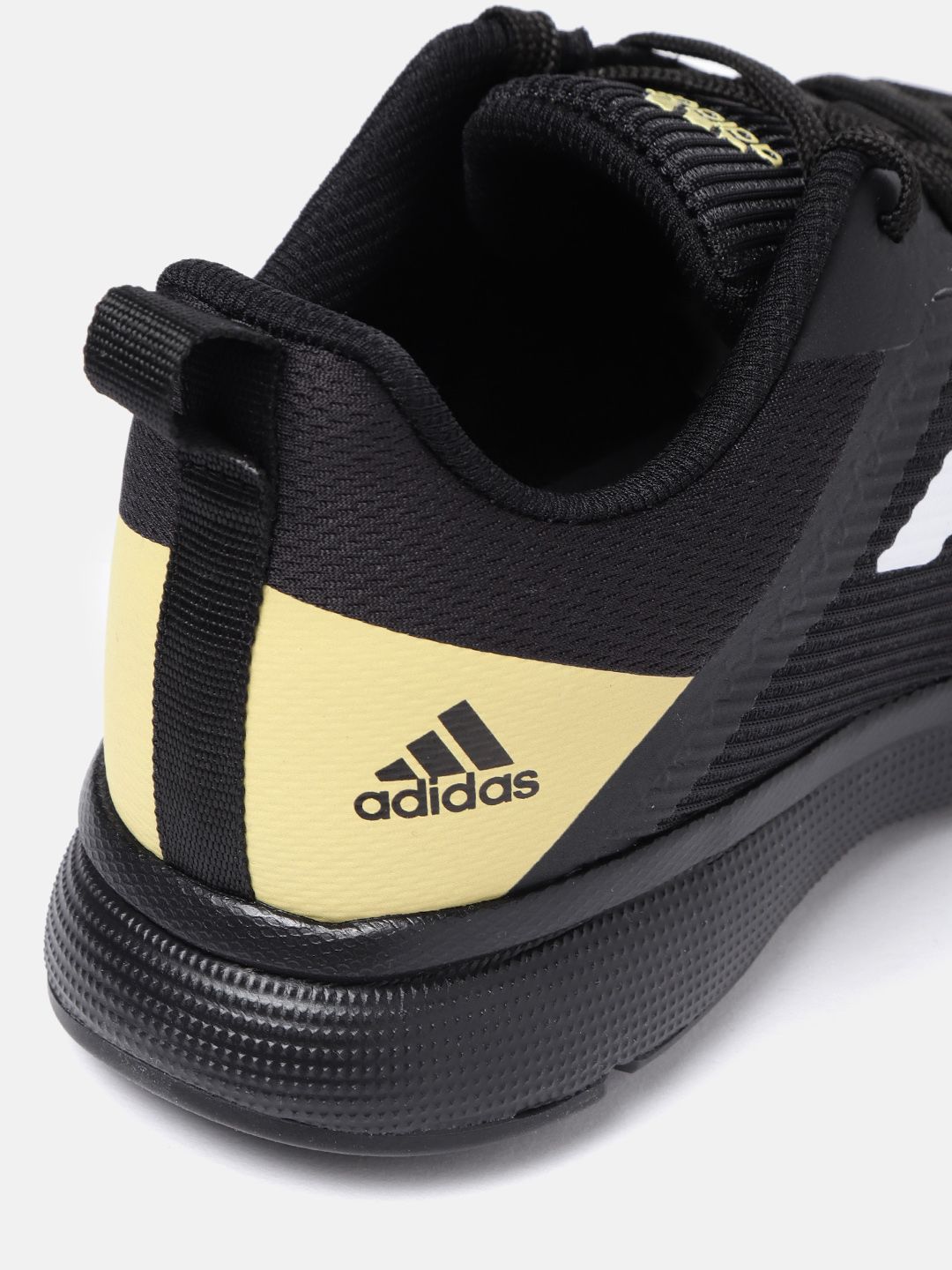  ADIDAS Men Black Self Striped Racard Running Shoes