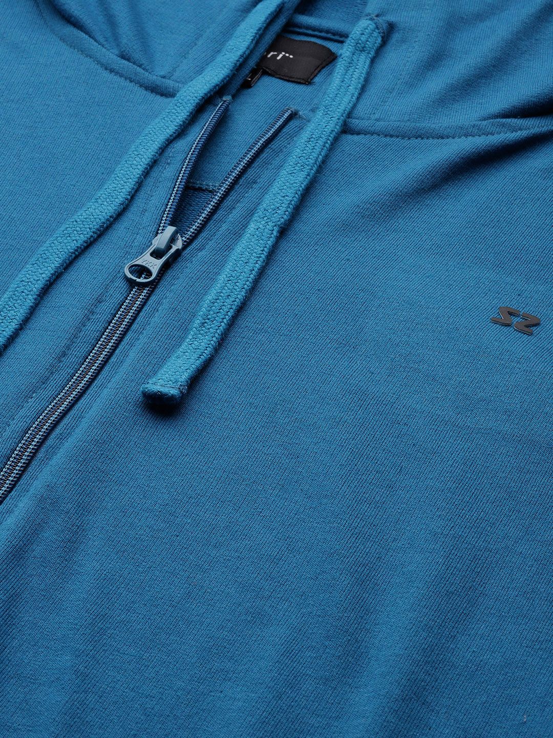 Sztori Men Plus Size Blue Hooded Sweatshirt