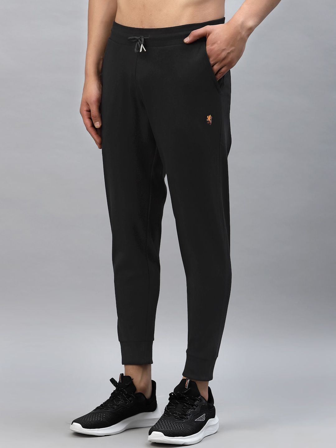  Red Tape Men Black Solid Joggers