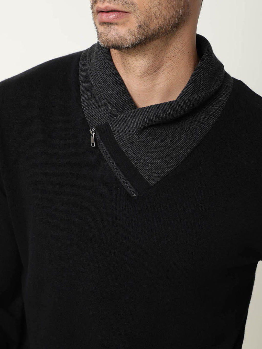  RARE RABBIT Cowl-Neck Cotton Sweatshirt