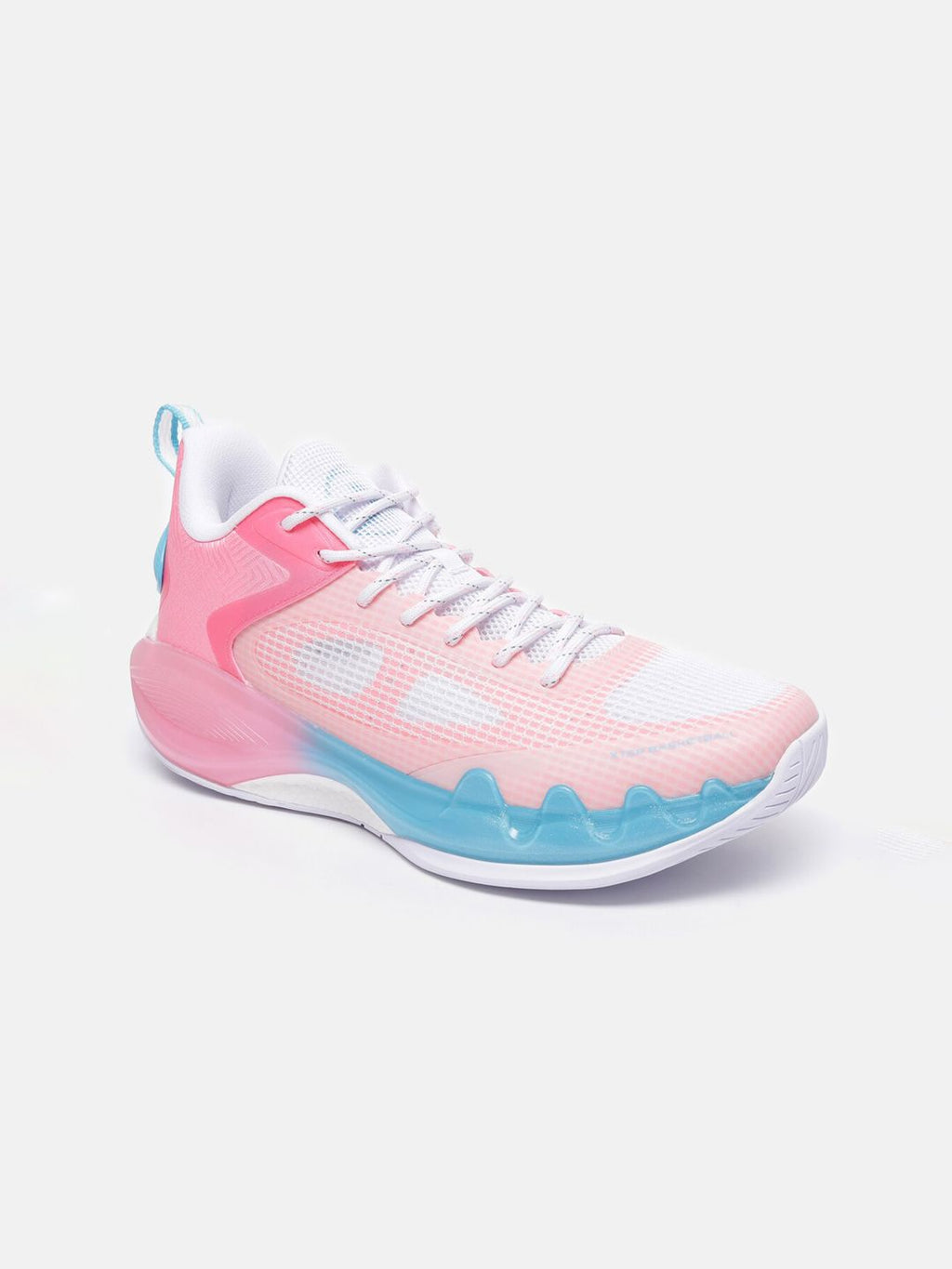  Xtep Men Pink Basketball Non-Marking Shoes