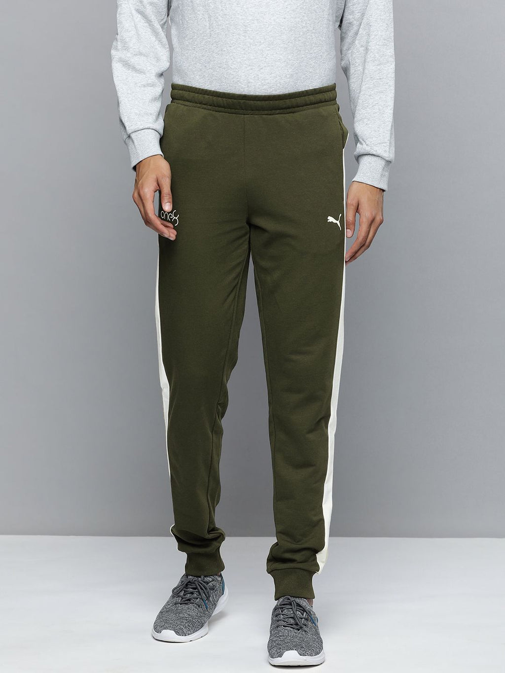  One8 X PUMA Men Slim Fit Virat Kohli Side Stripe Detail Joggers