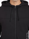  Head Mens Black Solid Hooded Sweatshirt