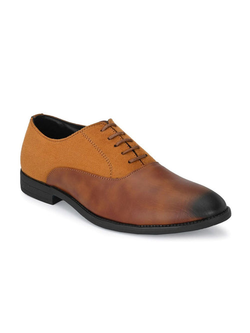  ATTITUDIST Men Lace-Up Formal Oxfords