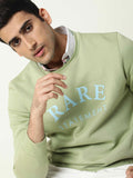  RARE RABBIT Men Green Printed Sweatshirt