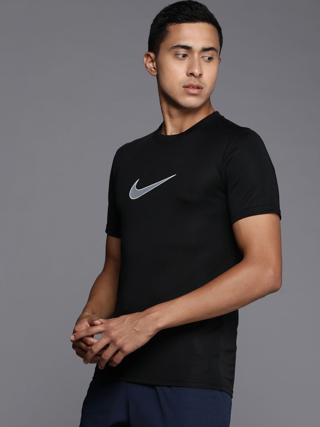  Nike Brand Logo Printed Dri-FIT ACD21 SS GX Slim Fit Football T-shirt