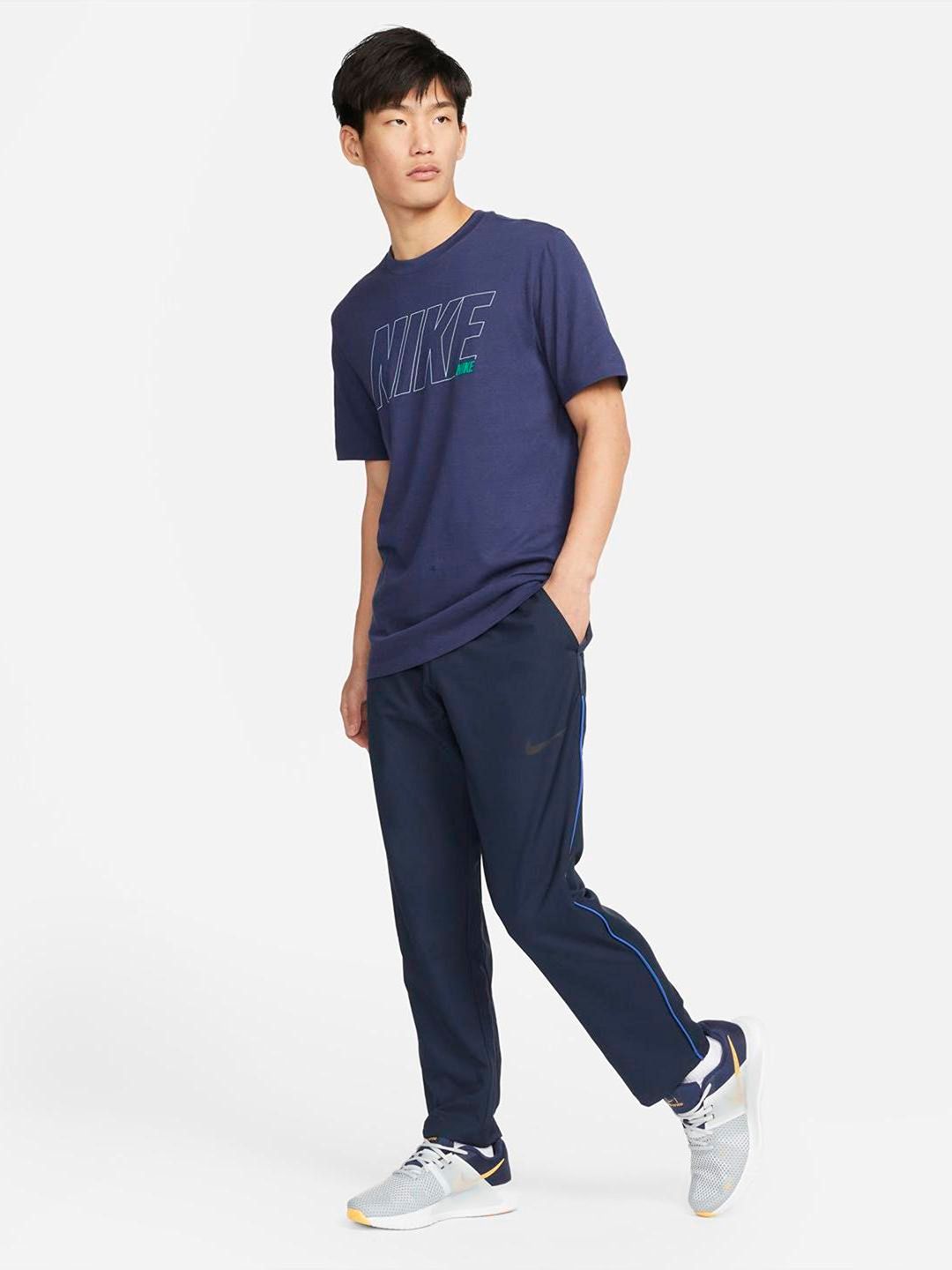  Nike Men Navy Blue BAS M NK DF TEAM WVN Track Pants